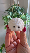 Load and play video in Gallery viewer, Sparkly White Jade Hedgehog Carving
