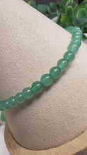 Load and play video in Gallery viewer, Green Aventurine 4mm Beaded Bracelet|Consciously Sourced|Gemstone Stretch Bracelet|Crystal Beaded Bracelet
