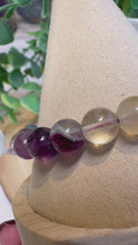 Load and play video in Gallery viewer, Rainbow Fluorite 8mm Stretch Beaded Bracelet
