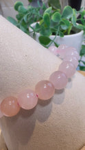 Load and play video in Gallery viewer, Pink/Peach Aventurine 8mm Beaded Bracelet|Consciously Sourced|Gemstone Stretch Bracelet|Crystal Beaded Bracelet
