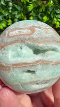 Load and play video in Gallery viewer, Blue Aragonite Sphere 6cm
