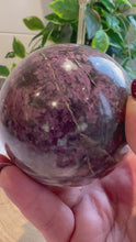 Load and play video in Gallery viewer, Pink Tourmaline Sphere
