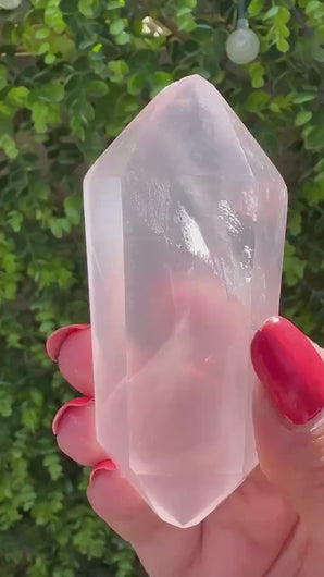 Rose Quartz Double Terminated Point from Madagascar|Rose Quartz DT|Crystal Healing