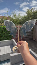 Load and play video in Gallery viewer, Moss Agate Butterfly Wings|Home Decor
