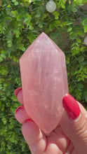 Load and play video in Gallery viewer, Rose Quartz Double Terminated Point from Madagascar
