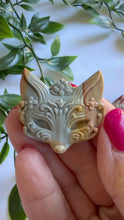 Load and play video in Gallery viewer, Alashan Agate Fox Head/Mask Carving
