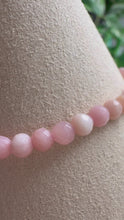 Load and play video in Gallery viewer, Pink Opal 4mm Faceted Stretch Bracelet
