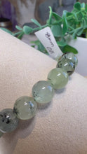 Load and play video in Gallery viewer, Prehnite 7/8mm Stretch Beaded Bracelet
