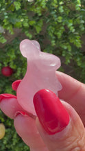 Load and play video in Gallery viewer, Rose Quartz Rabbit Carving
