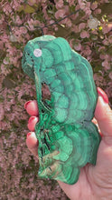 Load and play video in Gallery viewer, Malachite Slice and Stand
