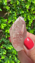 Load and play video in Gallery viewer, Natural Pink Lemurian Quartz on Custom Stand

