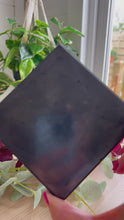 Load and play video in Gallery viewer, Shungite Tile|Coaster|Shungite Crystal|Healing Crystals|EMF Protection|Crystal Gifts|Ethically Sourced
