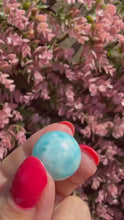 Load and play video in Gallery viewer, Larimar Sphere 1.8cm|Genuine Larimar|Sphere Decor|Crystal Gift
