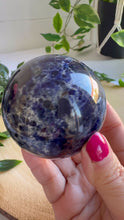 Load and play video in Gallery viewer, Sodalite Sphere 6.5cm
