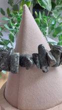 Load and play video in Gallery viewer, Preseli Bluestone Chunky Chip Stretch Bracelet
