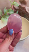 Load and play video in Gallery viewer, Rose Quartz Palmstones|Consciously Sourced|Crystal Palms
