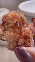 Load and play video in Gallery viewer, Creedite Cluster Specimen from Mexico|Creedite Crystal|Natural Creedite|Crystals from Mexico|Consciously Sourced
