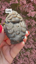 Load and play video in Gallery viewer, Silver Sheen Obsidian Money Frogs|Three Legged Toads|Prosperity Symbol|Abundance Crystal Gift
