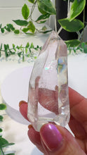 Load and play video in Gallery viewer, Clear Quartz Point from Madagascar with Inclusions
