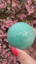 Load and play video in Gallery viewer, Amazonite Sphere 5.8cm|Crystal Sphere

