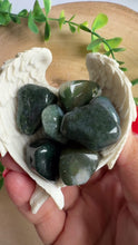 Load and play video in Gallery viewer, Moss Agate Tumble Stone
