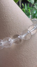 Load and play video in Gallery viewer, Clear Quartz 7/8mm Beaded Stretch Bracelet

