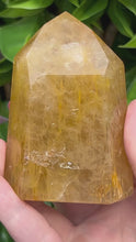 Load and play video in Gallery viewer, Golden Healer Quartz|Yellow Hematoid Quartz|Crystals from Brazil|Points and Towers|Ethically Sourced Crystals|Crystal Healing
