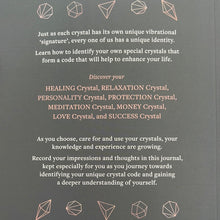 Load image into Gallery viewer, Crystal Journal|journaling|crystal diary|crystal record|Book|Journal|Manifest|manifestation
