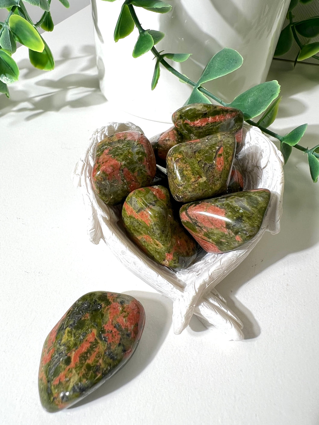 Unakite Tumble|Connect to nature |Grounding|Balance Emotions|Detox|crystal healing|ethically sourced