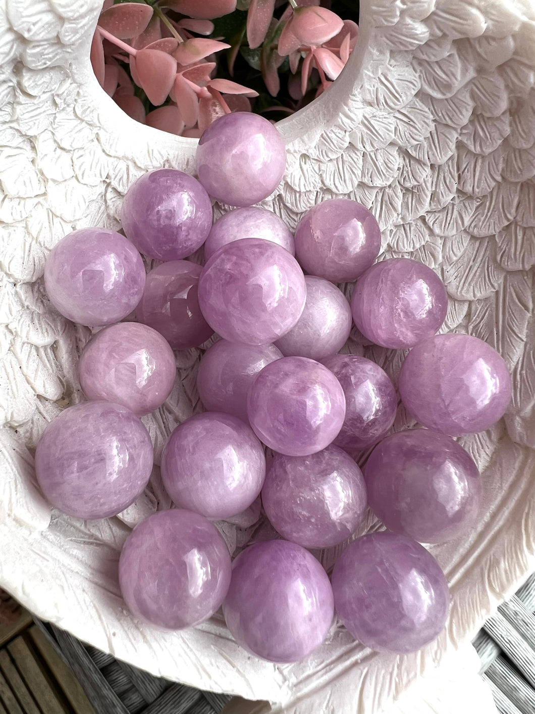 Kunzite Mini Sphere|Natural Kunzite|Ethically Sourced