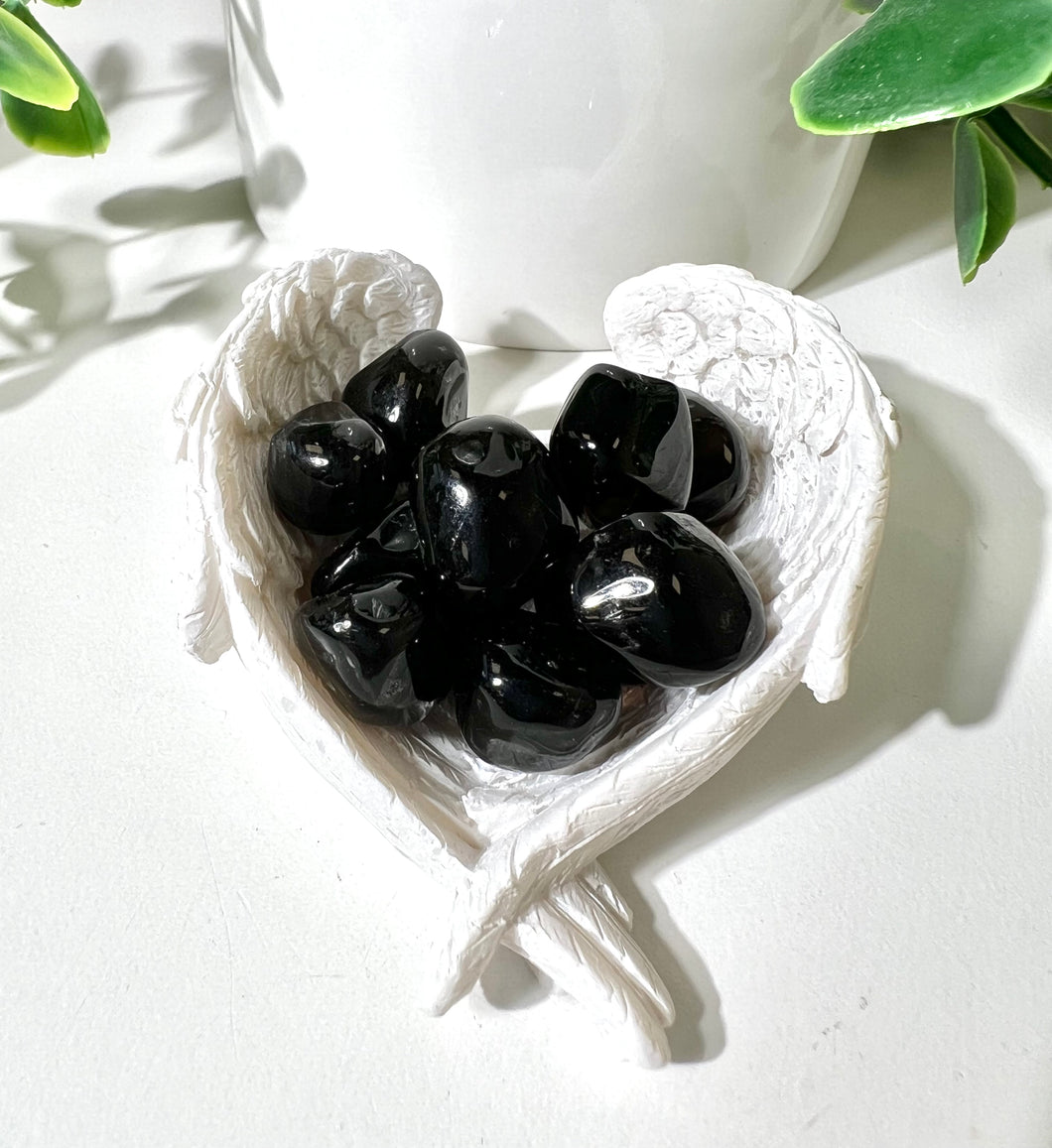 Apache Tear Tumble Stone|Grief|Loss|Forgiveness||Crystal Healing|Ethically Sourced