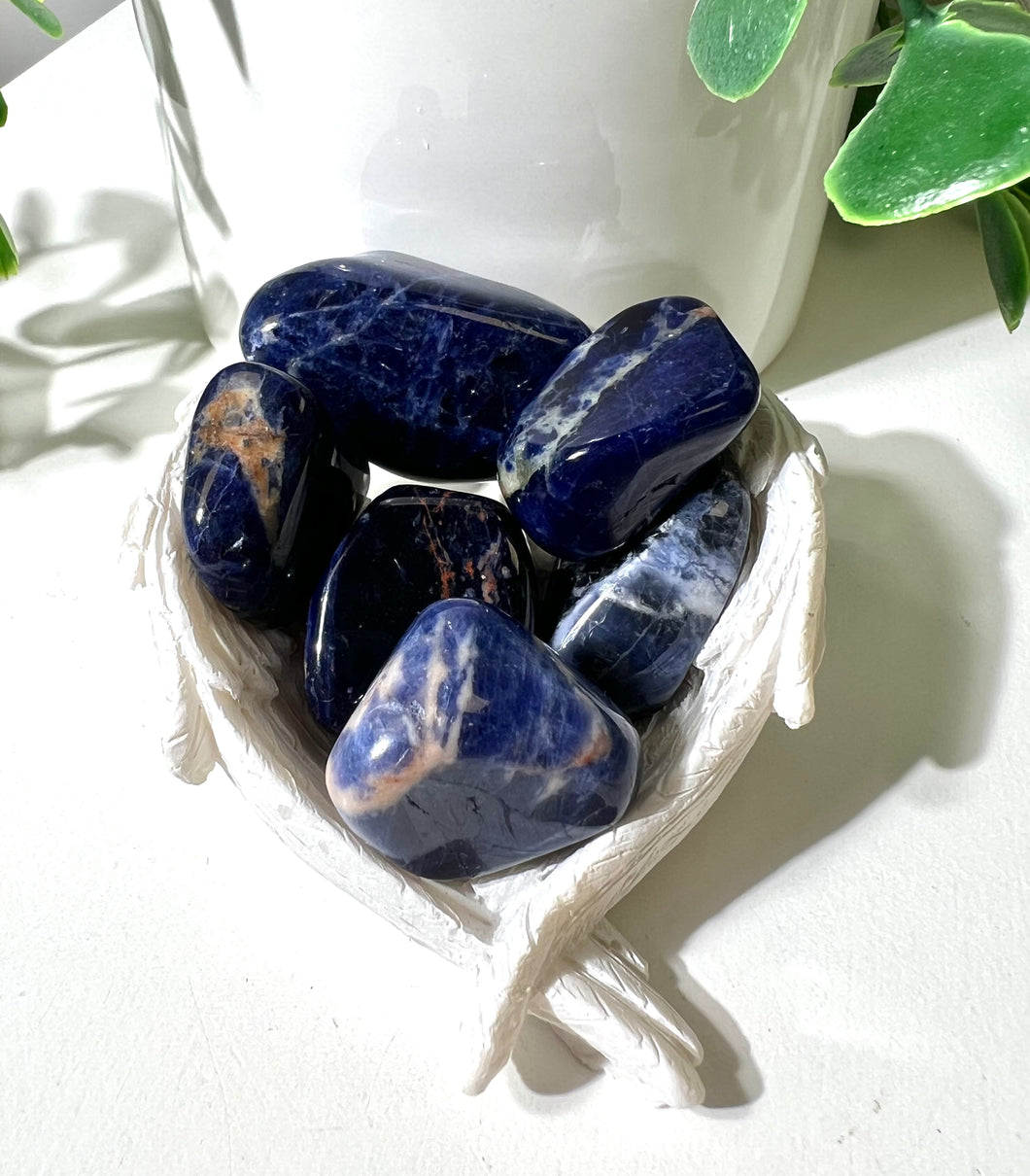 Sodalite Tumble|Truth|Intuition|Calmness|Self Esteem|Study|Crystal Healing|Ethically Sourced